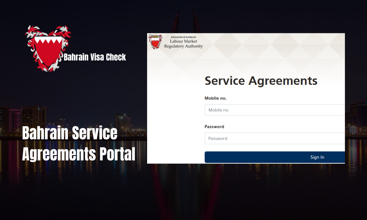 Bahrain Service Agreements Portal